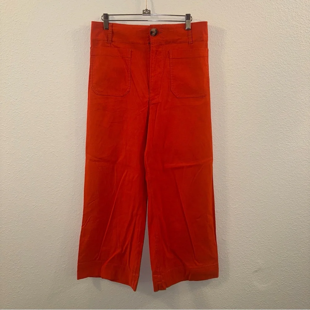 Anthropologie The Colette Magic Fabric Crop Wide-Leg Pants by Maeve. - Picture 2 of 4